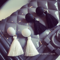 Wholesale Simple Cute Button Tassel Fashion Earring For Sale